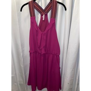 Razor back dress with pockets